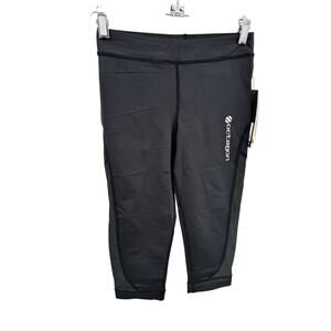 Octagon UFC Solstice Capri Pants Black Size XS NWT